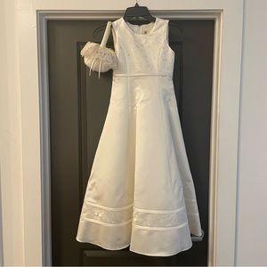 Oleg Cassini flower girl dress and basket